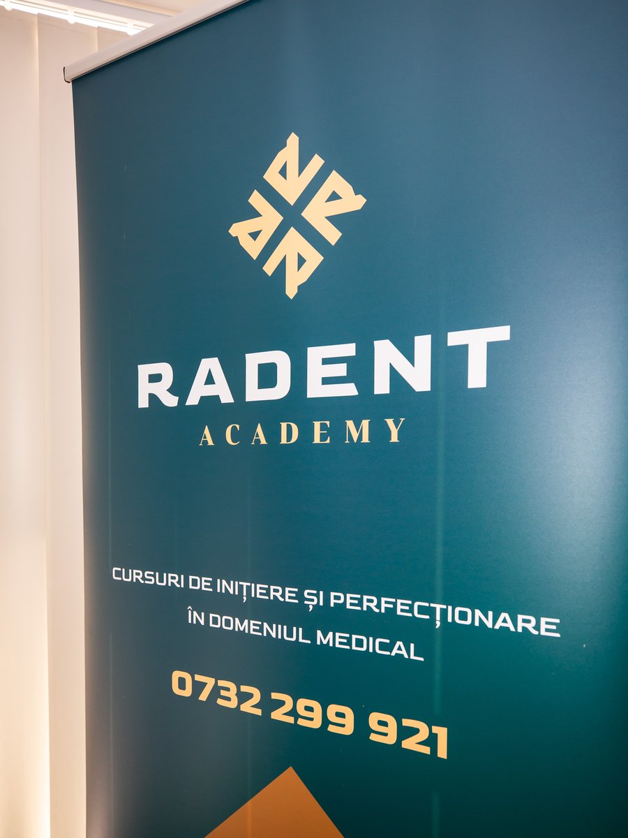 Bannerul Radent Academy, cursuri de inițiere și perfecționare în domeniul medical